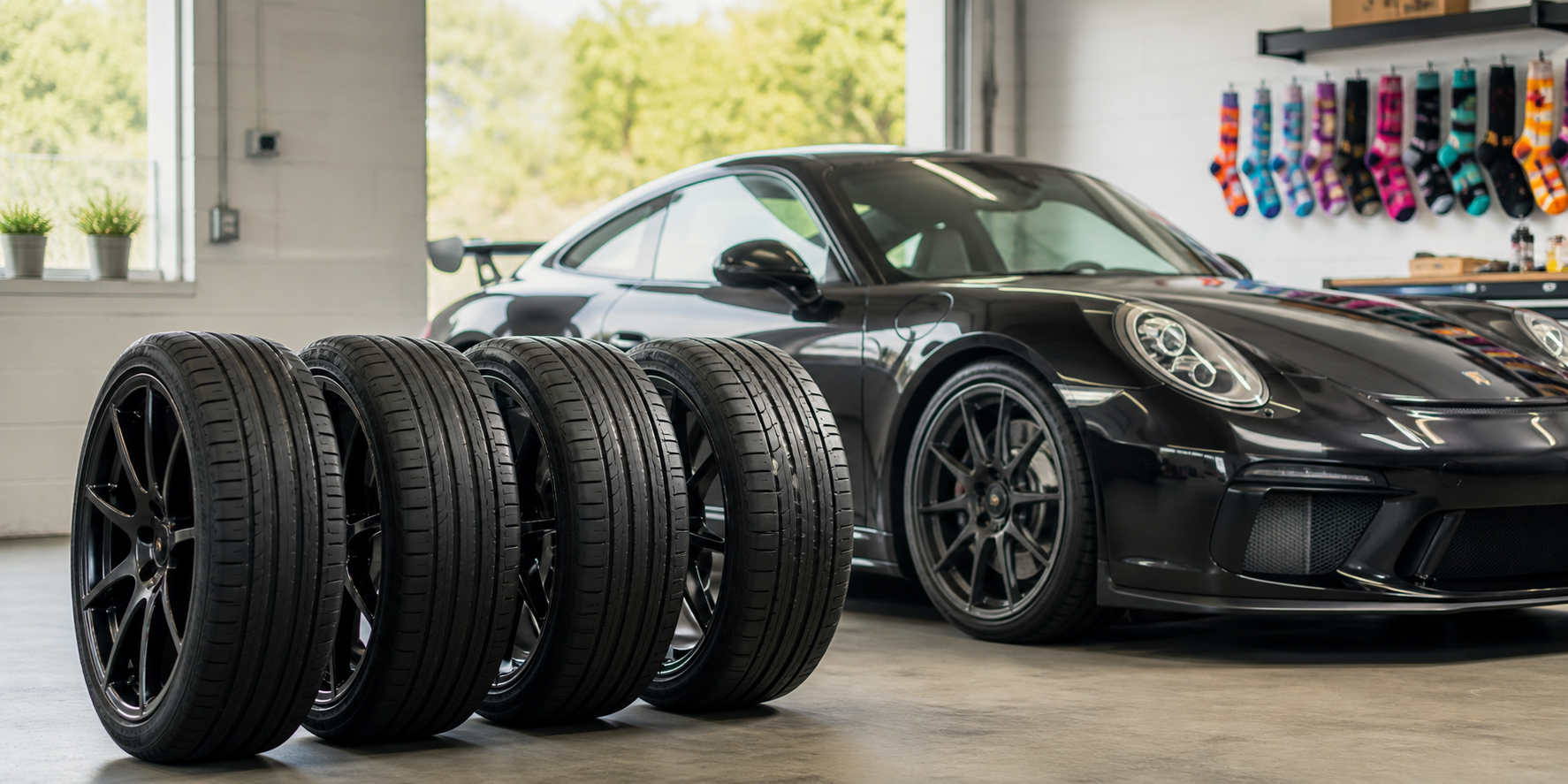 Illustration for Summer of Socks: Your Porsche Still Needs Four Good Shoes